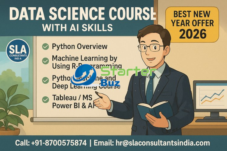 Python Data Science Training Course in Delhi, 100% Job [Update Skills in Gen AI, for 2026 MNC Career] - Data Scientist Gen AI Certification, SLA Analytics and Data Science Institute,